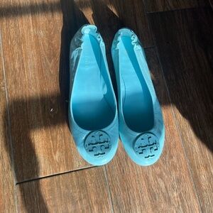 Tory Burch Blue Ballet Flats